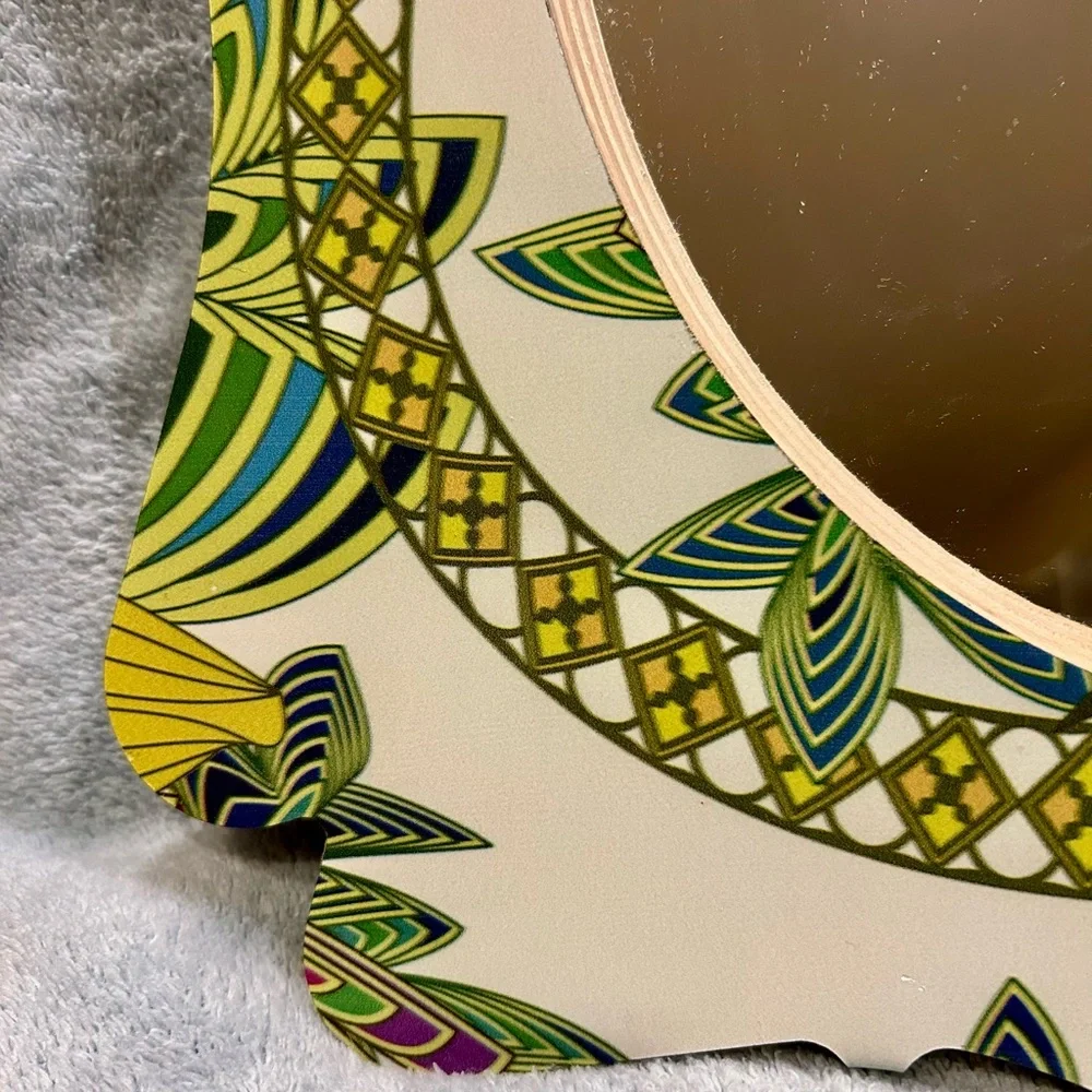 Deny Designs Floral Tropical Bohemian Wall Mirror Excellent Like New Condition
